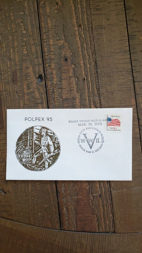 POLPEX 95 cachet cover - 50th Anniversary of the end of World War II - Image 1 of 1