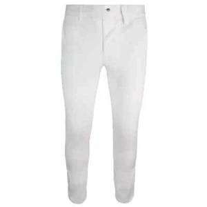 NEW RUNWAY UNISEX LACOSTE 2 BOTTOMS PANT TROUSERS CHINO SUMMER WHITE - Picture 1 of 16