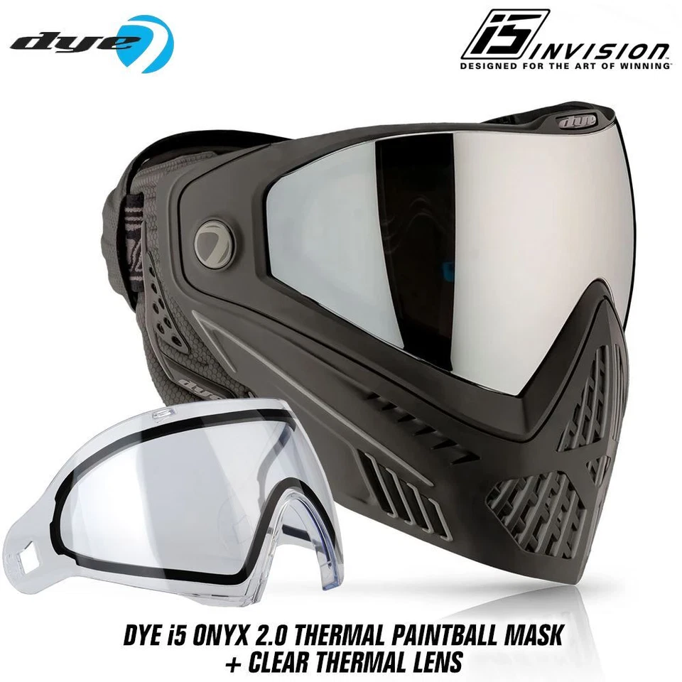 Máscara térmica antiniebla paintball Dye i5 gafas - ónix + lente térmica transparente Foto 1 de 1