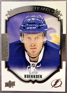 2015-16 Upper Deck UD Portraits Rookie #P-91 Slater Koekkoek Tampa Bay Lightning - Picture 1 of 1
