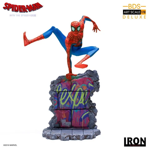 Iron Studios Spider-Man Into the Spider-Verse Peter B.Parker BDS Art 1/10 Statue Cover