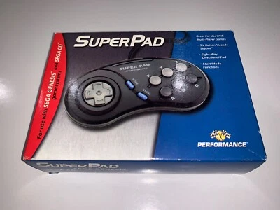 SuperPad Controller for Sega Genesis & Sega CD by Performance Brand New Open Box - Image 1 of 4