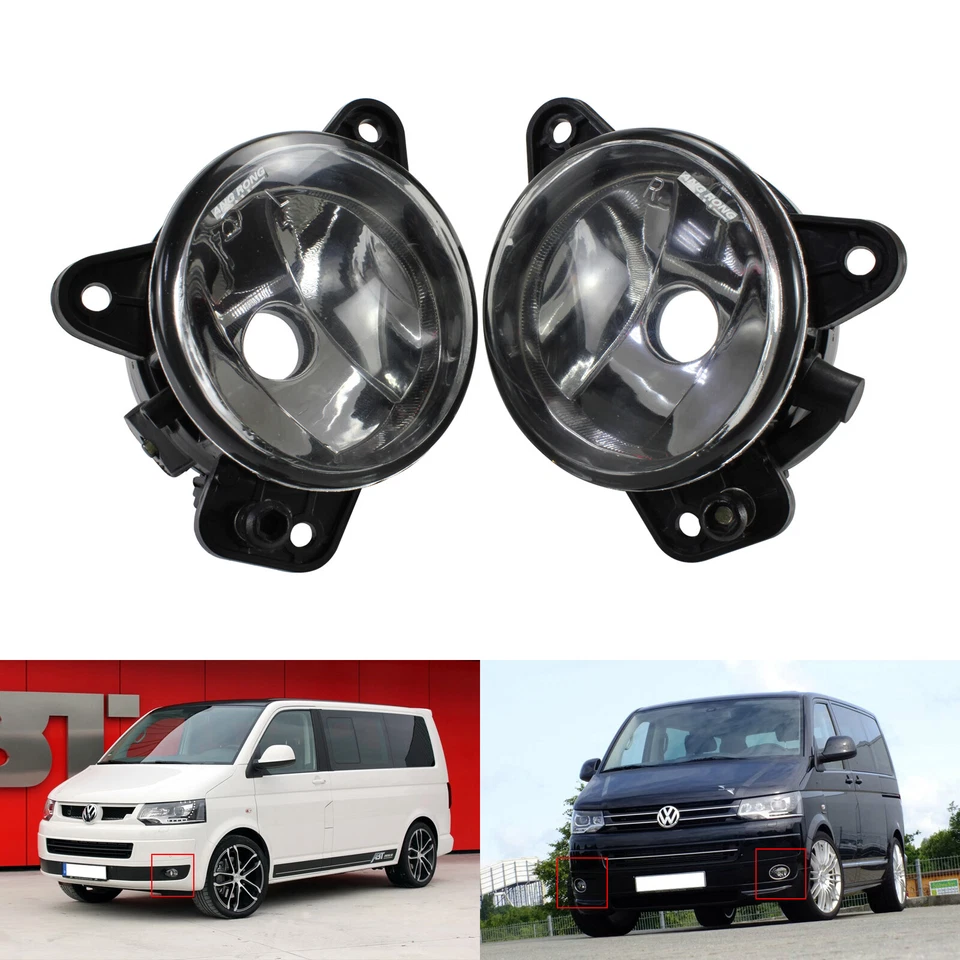 VW T5 TRANSPORTER Crafter Polo 9n SKODA Front Bumper Fog Light Lamp Without Bulb