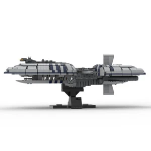 MOC-161433 MOC Munificent-class Frigate Ship with Stand Nameplate 1276 Pieces - Picture 1 of 2