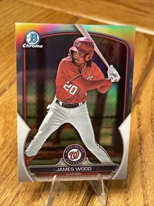 James Wood 2023 Bowman Draft Chrome Refractor #BDC-70 - Picture 1 of 2