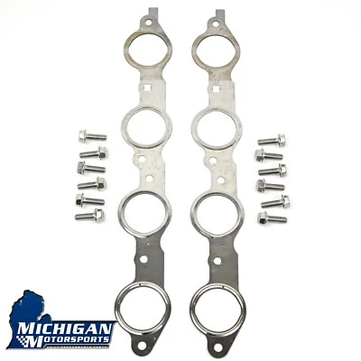 LS MLS Exhaust Manifold Header Gasket Pair With Bolts LS1 4.8 5.3 5.7 6.0 6.2 - Image 1 of 4