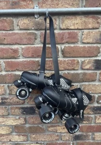 Leather Roller Skate Leash Handmade Choice of Colours Roller Derby Real Leather - Picture 1 of 15