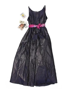 New Girl Jessica McClintock Purple Hot Pink Party Portrait Holiday Dress Size 7 - Picture 1 of 2
