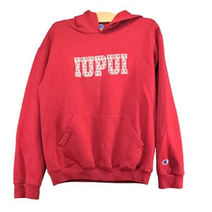 Champion Youth Boys IUPUI Jaguars Spell Out Pullover Hoodie Sweatshirt Red XL - Picture 1 of 13