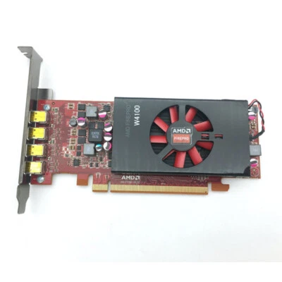 For AMD W4100 2G DDR5 Professional Graphics Card 4 Mini DP Multi Screen - Image 1 of 4