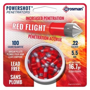 Crosman LF22167 Red Flight .22-Caliber Ultra Heavy Pointed Pellets (100-Count) - Picture 1 of 3
