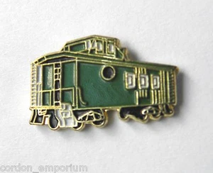 INSIGNIA PIN SOLAPA FERROCARRIL FERROCARRIL EE. UU. VERDE VAGÓN FURGÓN 3/4 PULGADAS - Imagen 1 de 1