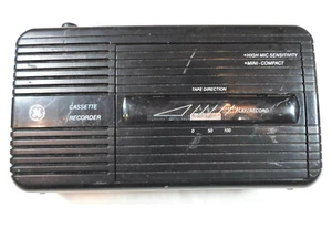 Vintage GE Cassette Tape Recorder High Mic Sensitivity Compact 3-5301B - Picture 1 of 7
