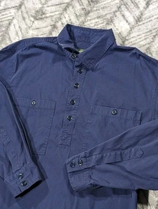 Orvis Popover Opa Button Shirt Pullover Taschen Kinnriemen Canvas Herren XL - Bild 1 von 14