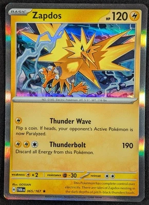 Zapdos 2024 Twilight Masquerade Holo Rare Pokemon Card 065/167 (NM) - Image 1 of 2