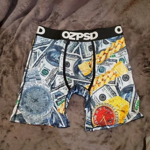 Money Bling hochwertige schnelltrocknende Herren Gr. L Unterwäsche Heftklammer Boxershorts - Bild 1 von 6