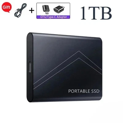 1 TB SSD Festplatte Portable 500 GB Externe HDD für PC Laptop Speichergerät USB - Bild 1 von 4