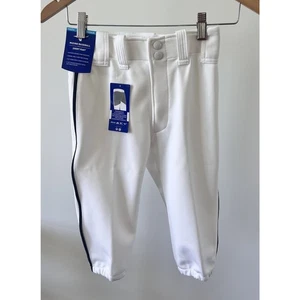 Mizuno Baseball White Youth Premier Navy Blue piped Short pants Sz Medium NWT - Picture 1 of 8