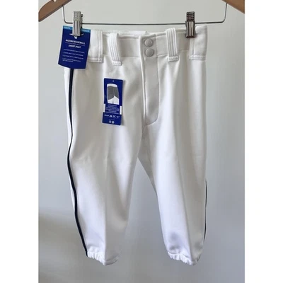 Mizuno Baseball White Youth Premier Navy Blue piped Short pants Sz Medium NWT - Image 1 of 4