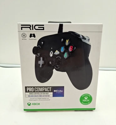 Xbox Controller RIG Nacon PRO Compact, Dolby Atmos for Series X S One, PC, Black - Image 1 of 4