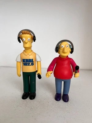 JUEGO DE FIGURAS DE JUGUETE DE ACCIÓN PLAYMATES INTERACTIVO DE LOS SIMPSON BILL & MARTY WOS KBBL Foto 1 de 4