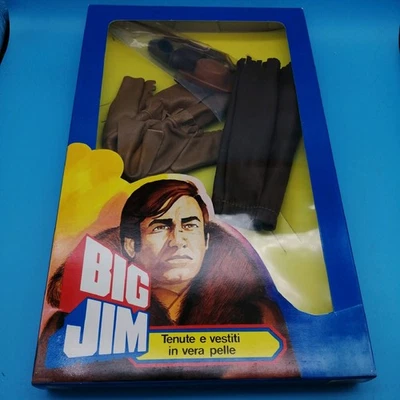 Big Jim TENUTE VESTITI VERA PELLE Mattel Leather Outfit Dress secret - Immagine 1 di 3