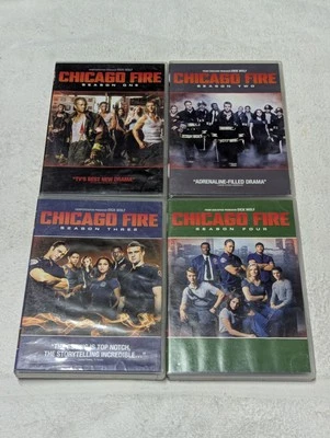 Chicago Fire DVD Lot Seasons 1 2 3 4 Action Drama *READ DESCRIPTION* - Image 1 of 4