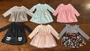 Toddler Girls Size 18 Mo Short Sleeve Dresses. Kit/bundle Of 6 - Picture 1 of 9