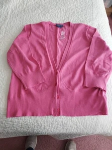New Pendleton Size XL Pink Silk Blend Sweater With Tags See Description Cardigan - Picture 1 of 11