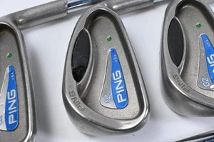 Ping G2 Irons / 5-PW+SW / Green Dot / Stiff Flex Ping AWT Shafts - Picture 1 of 7