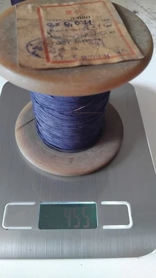 Alambre redondo 8x0,07 mm seda azul ~460 g ЛЭШО bobinado cobre esmaltado, URSS Foto 1 de 4