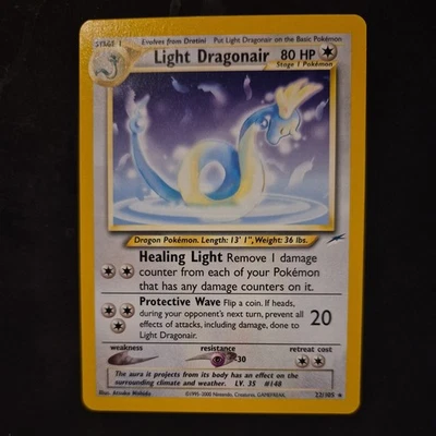 Pokémon TCG Light Dragonair Neo Destiny 22/105 Regular - NM - Image 1 of 4
