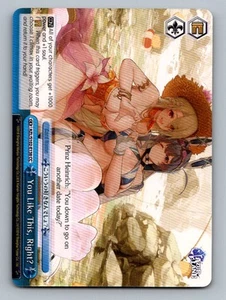 Climax Weiß Schwarz Card You Like This Right Blue 0C 1S 1000P No Ability - Picture 1 of 10