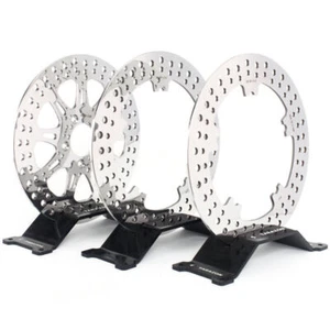 Polished Front Rear Brake Rotors For Harley Dyna Low Rider Cast Wheel 2014-2017 - Bild 1 von 10
