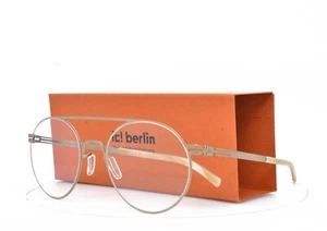 iC! Berlin Eyeglasses Herr Voigt Light Silvery Bronze Round Two Bridge 50-22-145 - Picture 1 of 10