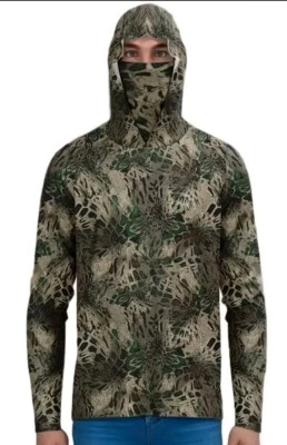 Camisa de pesca cubierta facial con capucha XL para hombre manga larga protección UV máscara facial $39 Foto 1 de 4