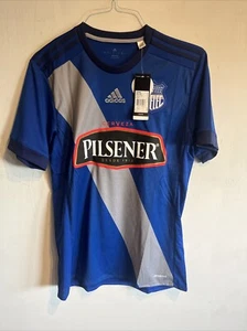 C.S. Emelec Blue 2017/2018 Adidas Home Jersey - NWT (F86463) Sz: Small - Picture 1 of 15