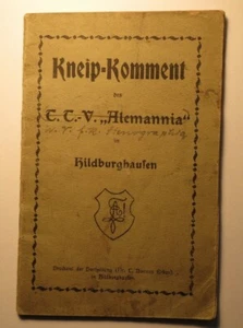 TTV Alemannia / Stenographia Hildburghausen Kneip-Komment Bierkomment Studentika - Picture 1 of 1