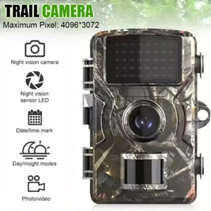 Trail Wildlife Camera with 32GB SD Card 1080P HD Hunting Cam PIR Night Vision UK - Picture 1 of 18