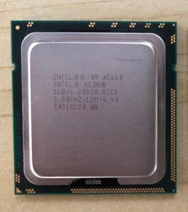 Intel Xeon X5660 2.8 GHz 12MB 6.4GT/s SLBVG LGA1366 B Grade CPU Server Processor - Picture 1 of 1