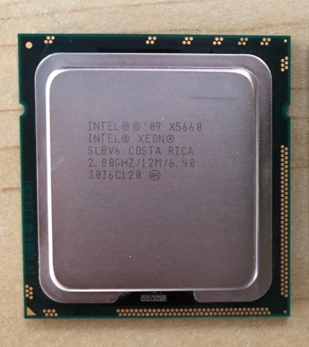 Intel Xeon X5660 2.8 GHz 12MB 6.4GT/s SLBVG LGA1366 B Grade CPU Server Processor - Image 1 of 1