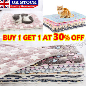 Pet Blanket Cat Dog Puppy Bed Mattress Kennel Calming Fleece Winter Sleeping Mat