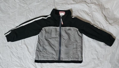 RAWLINGS Boys 4T Zippered Lined Lightweight Jacket with Pockets Gray, Black Used - Image 1 of 4