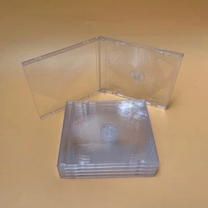 Empty CD Case PP Plastic Milky Transparent CD Case CD Case Capacity 2 Discs - Picture 1 of 6