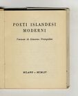 Poeti islandesi moderni. Versioni di Giacomo Prampolini.