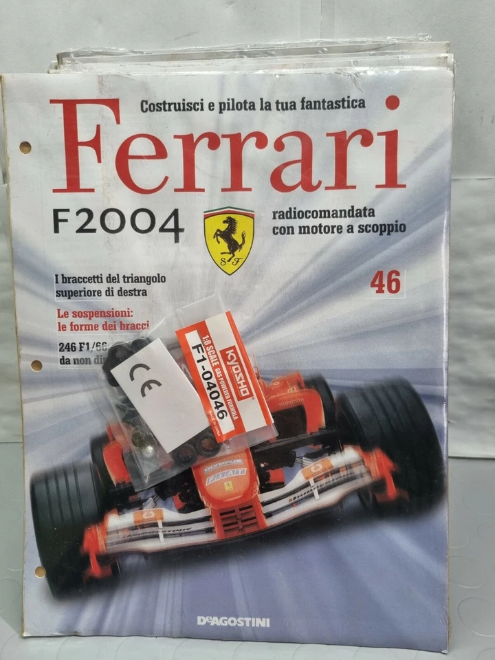 FERRARI F2004 SCALA 1/8 KYOSHO RADIOCOMANDATA USCITA N°46 DEAGOSTINI - Immagine 1 di 1