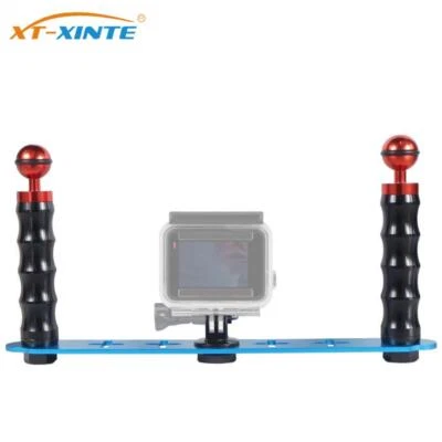 Dual Handle Grip Diving Tray Stabilizer for Gopro Hero 11 10 9 Underwater Camera - Image 1 of 4