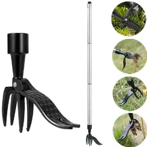 Manual Stand Up Weeder Puller Weed Claw Grass Root Remover Killer Garden Tool - Picture 1 of 14