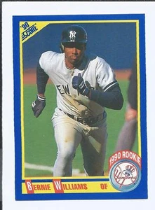 1990 SCORE BERNIE WILLIAMS RC (Yankees) - Picture 1 of 1