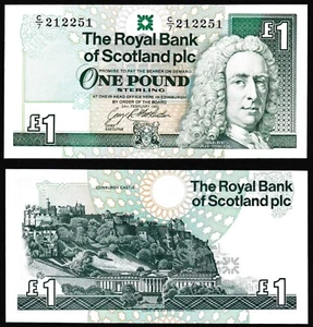 Scotland Royal Bank 1£ 1993.02.24. Lord Ilay & Edinburgh Castle P351c UNC - Picture 1 of 9